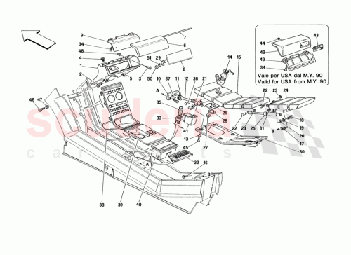 Part Diagram for Ferrari 127494