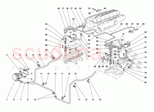Part Diagram for Ferrari 131042