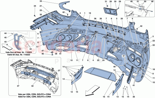 Part Diagram for Ferrari 86060300