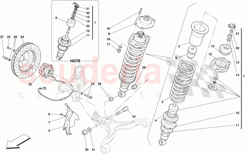 Part Diagram for Ferrari 206189