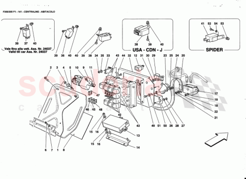 Part Diagram for Ferrari 168488