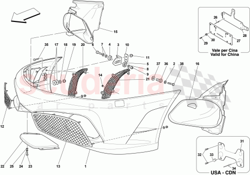 Part Diagram for Ferrari 80819700