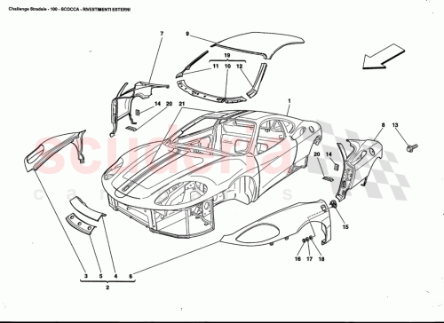 Part Diagram for Ferrari 67749200