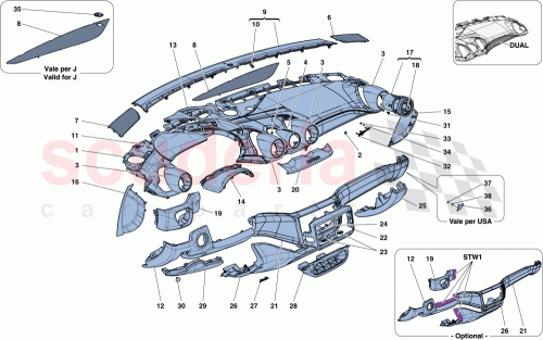 Part Diagram for Ferrari 86747600