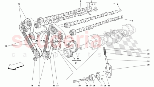 Part Diagram for Ferrari 151194