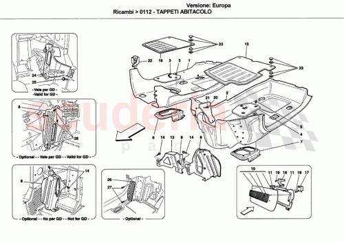 Part Diagram for Ferrari 820692