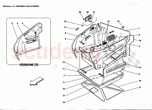 Part Diagram for Ferrari 65544200