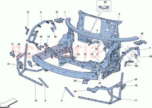 Part Diagram for Ferrari 87295000