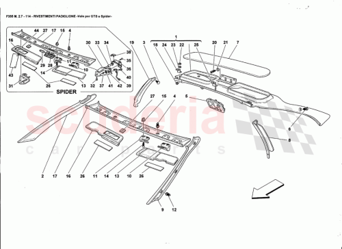 Part Diagram for Ferrari 64525300