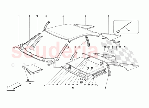 Part Diagram for Ferrari 12642777