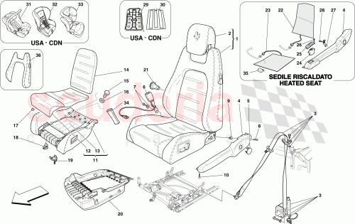 Part Diagram for Ferrari 65629000