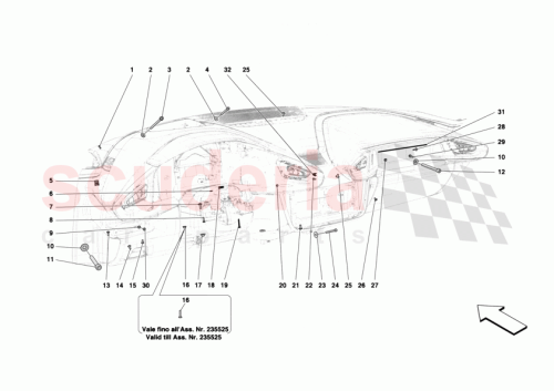 Part Diagram for Ferrari 14039511