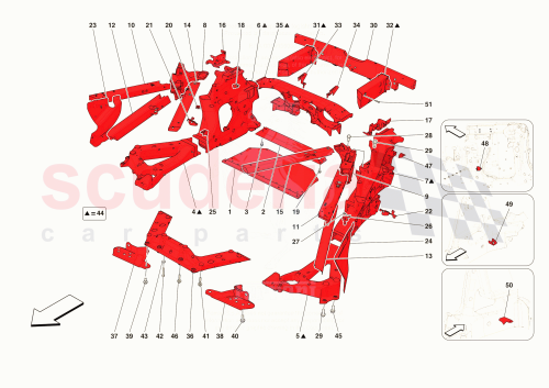 Part Diagram for Ferrari 840371