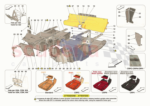 Part Diagram for Ferrari 973224
