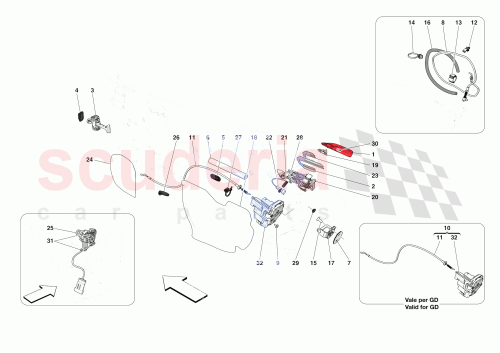 Part Diagram for Ferrari 62239900