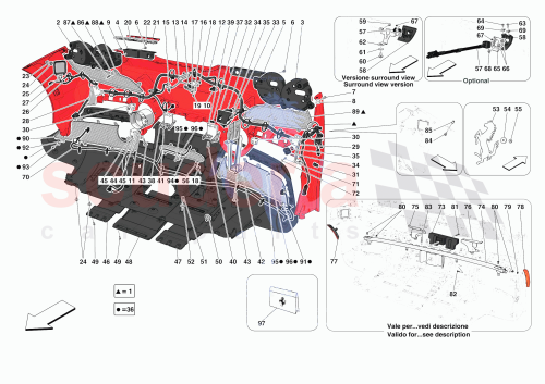 Part Diagram for Ferrari 967349
