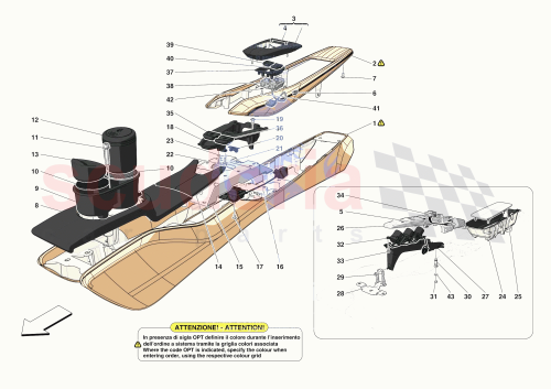Part Diagram for Ferrari 70006914