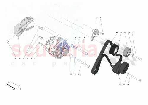 Part Diagram for Ferrari 899010