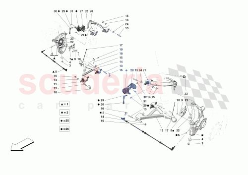 Part Diagram for Ferrari 984043