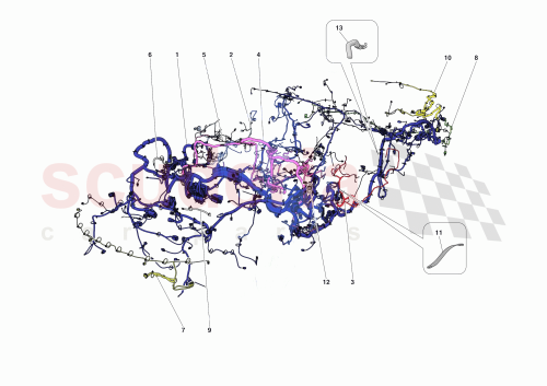 Part Diagram for Ferrari 980059