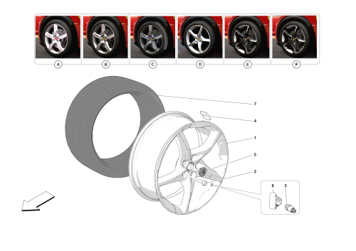 Part Diagram for Ferrari 070007963
