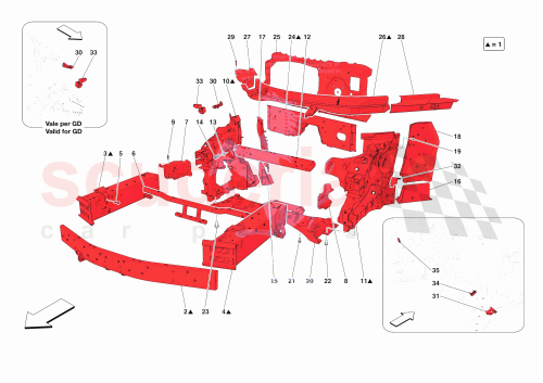 Part Diagram for Ferrari 985864318