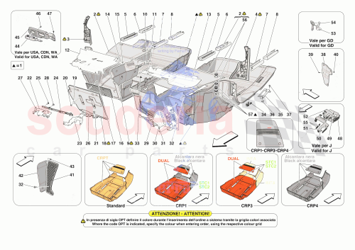 Part Diagram for Ferrari 986307
