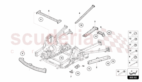 Part Diagram for Lamborghini 47B807307B