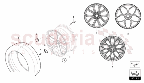 Part Diagram for Lamborghini 47B601017AJ