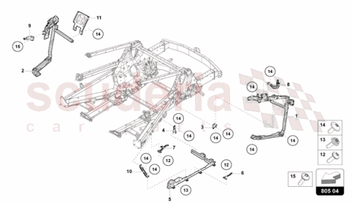 Part Diagram for Lamborghini 47B813546B