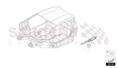 Part Diagram for Lamborghini 47B947405