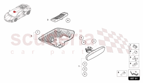 Part Diagram for Lamborghini 2E0867208