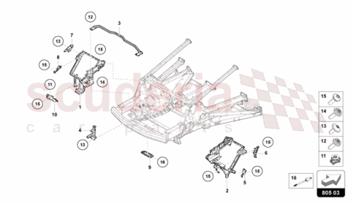 Part Diagram for Lamborghini 47B814463A