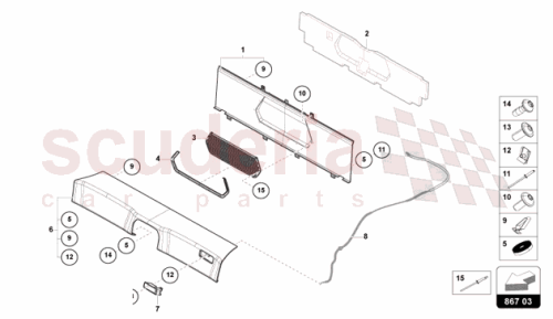 Part Diagram for Lamborghini 47B867758F
