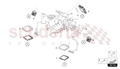 Part Diagram for Lamborghini 47B907552B