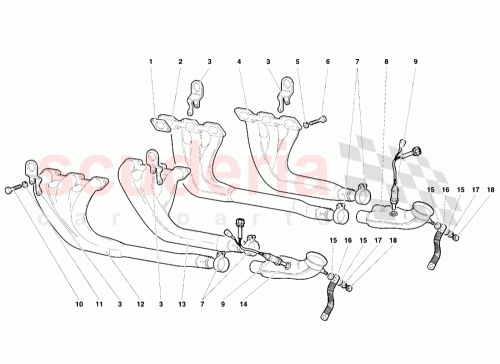 Part Diagram for Lamborghini 001604328