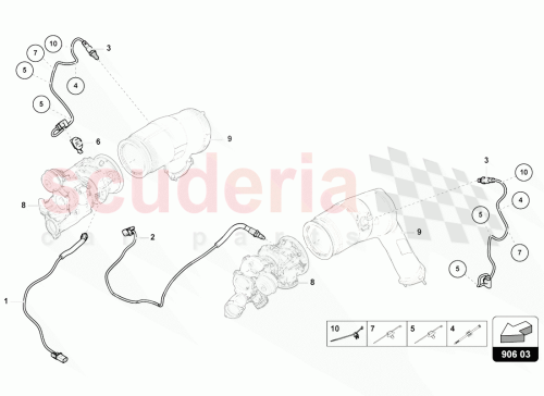 Part Diagram for Lamborghini 4M8906265C