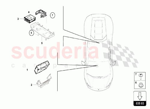 Part Diagram for Lamborghini 4T0035648A