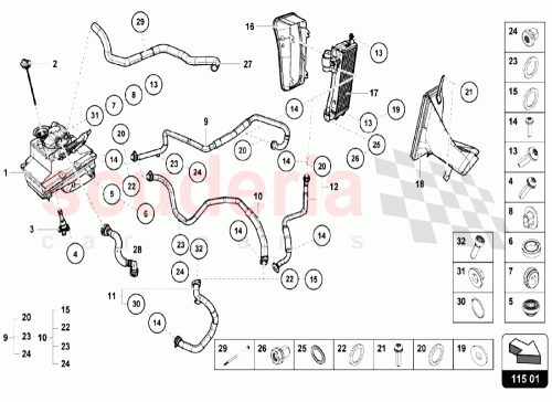 Part Diagram for Lamborghini WHT007432