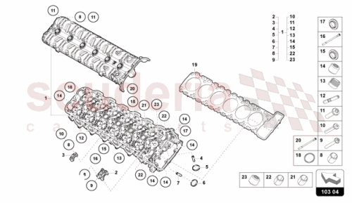 Part Diagram for Lamborghini 07M103149G
