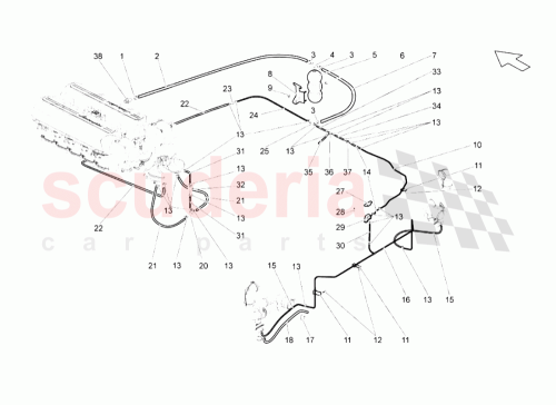 Part Diagram for Lamborghini 07L131543A