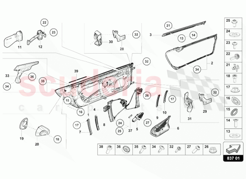Part Diagram for Lamborghini 4T7831431
