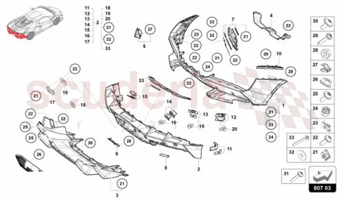 Part Diagram for Lamborghini 47B919329