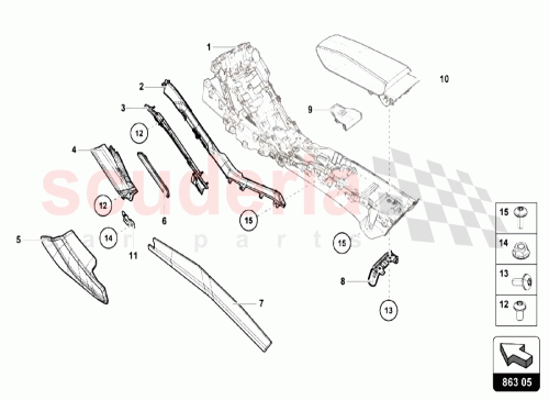 Part Diagram for Lamborghini 4T0857785