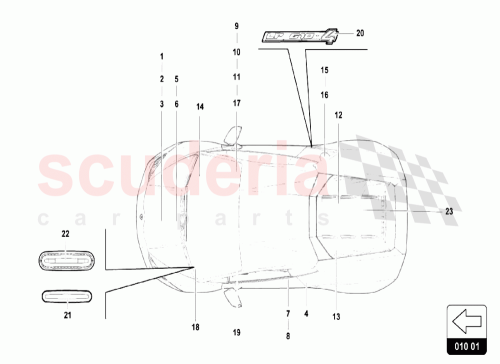Part Diagram for Lamborghini 1C0010332