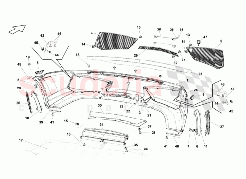 Part Diagram for Lamborghini 400807061D
