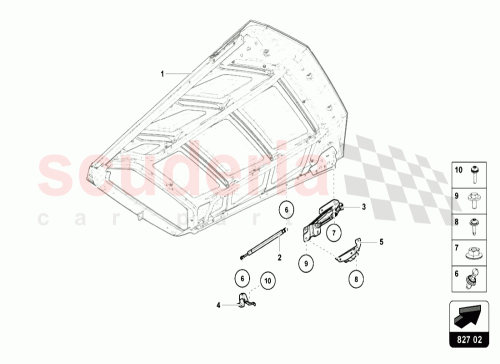 Part Diagram for Lamborghini 4T8810808D