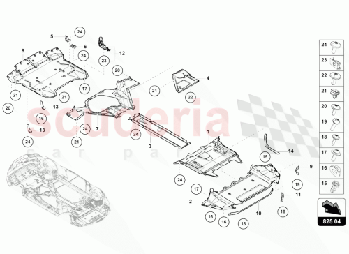 Part Diagram for Lamborghini 4T0853834