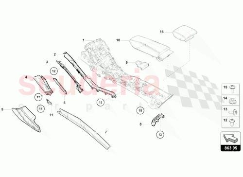 Part Diagram for Lamborghini 4T0863051G