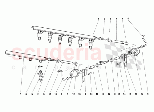 Part Diagram for Lamborghini 002030233